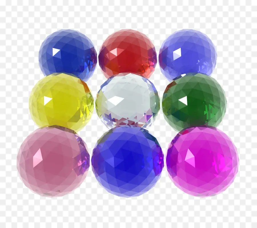 Esferas Coloridas，Gemas PNG