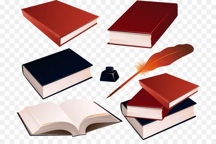 Livros E Pena，Livros PNG