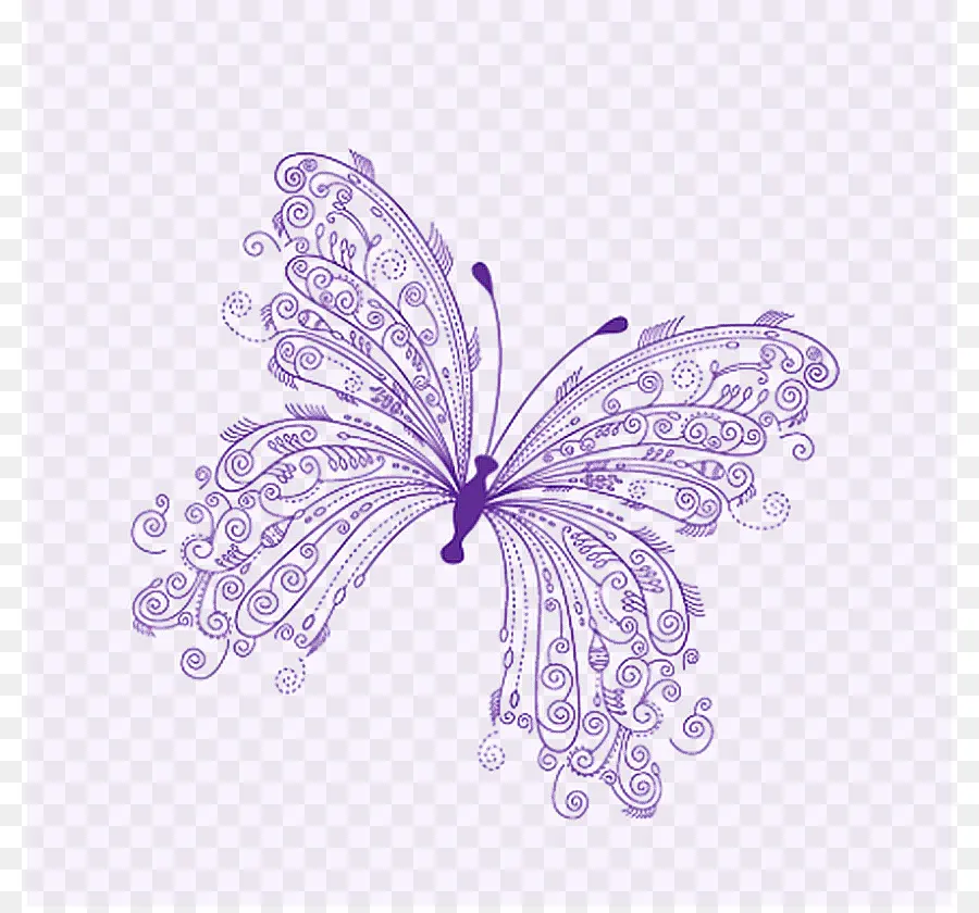 Borboleta，Roxo PNG