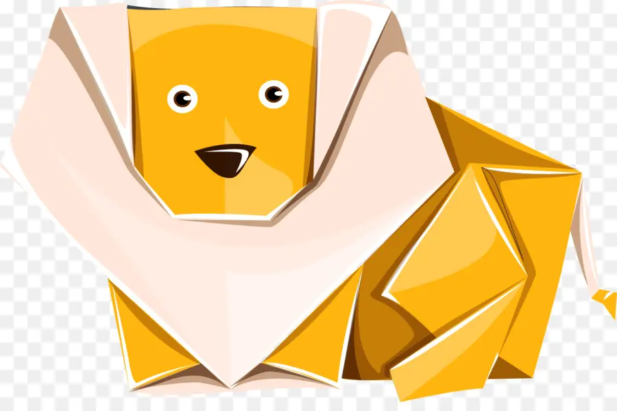 Leão De Origami，Papel PNG