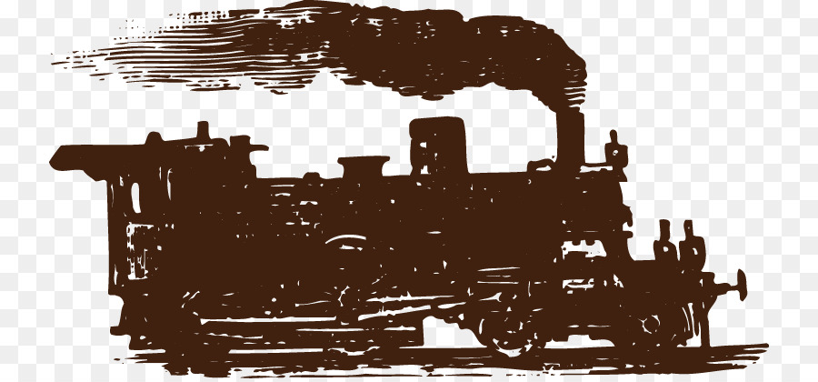 Trem A Vapor，Vintage PNG