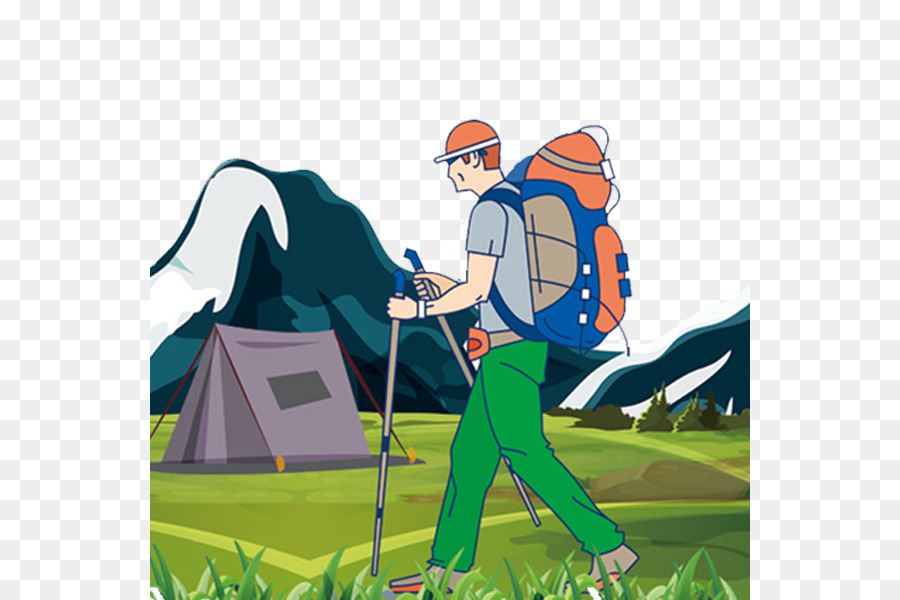 Caminhante，Mochila PNG