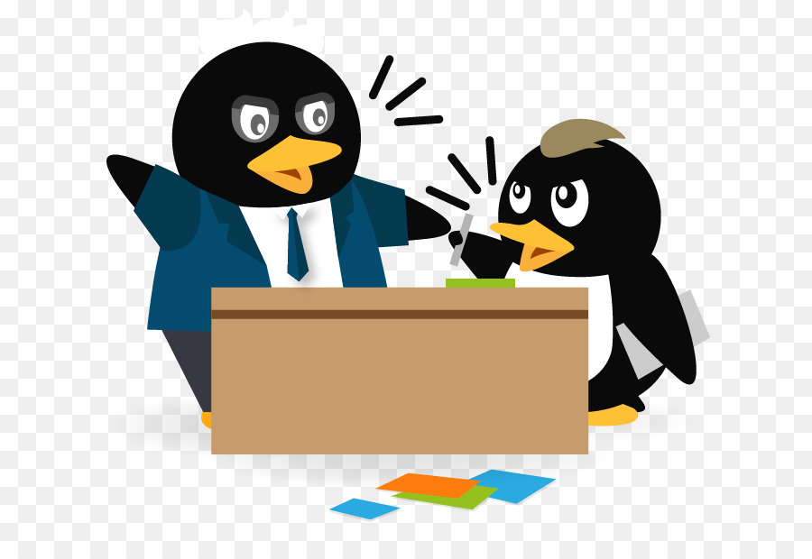 Pinguins，Escritório PNG