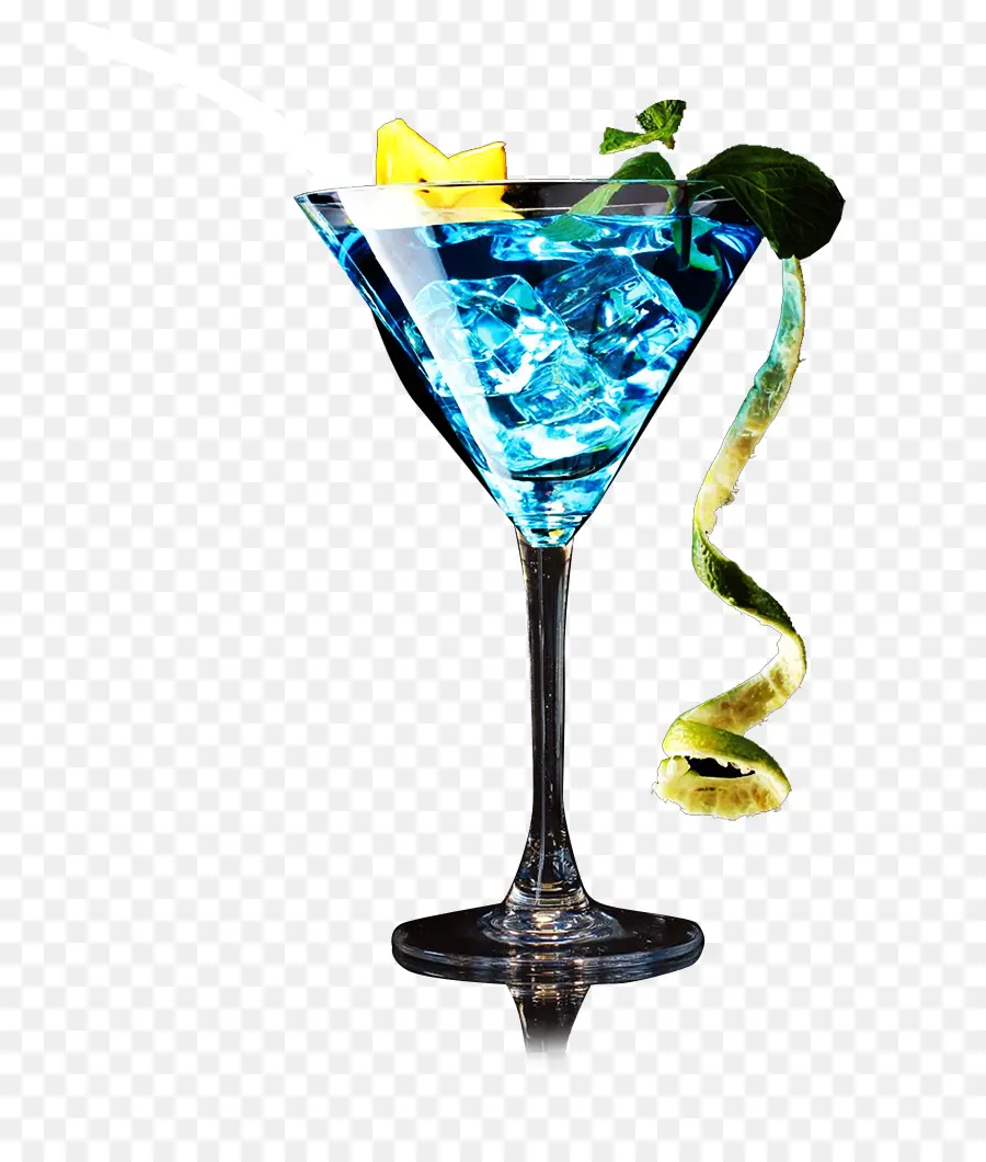 Coquetel Azul，Vidro PNG