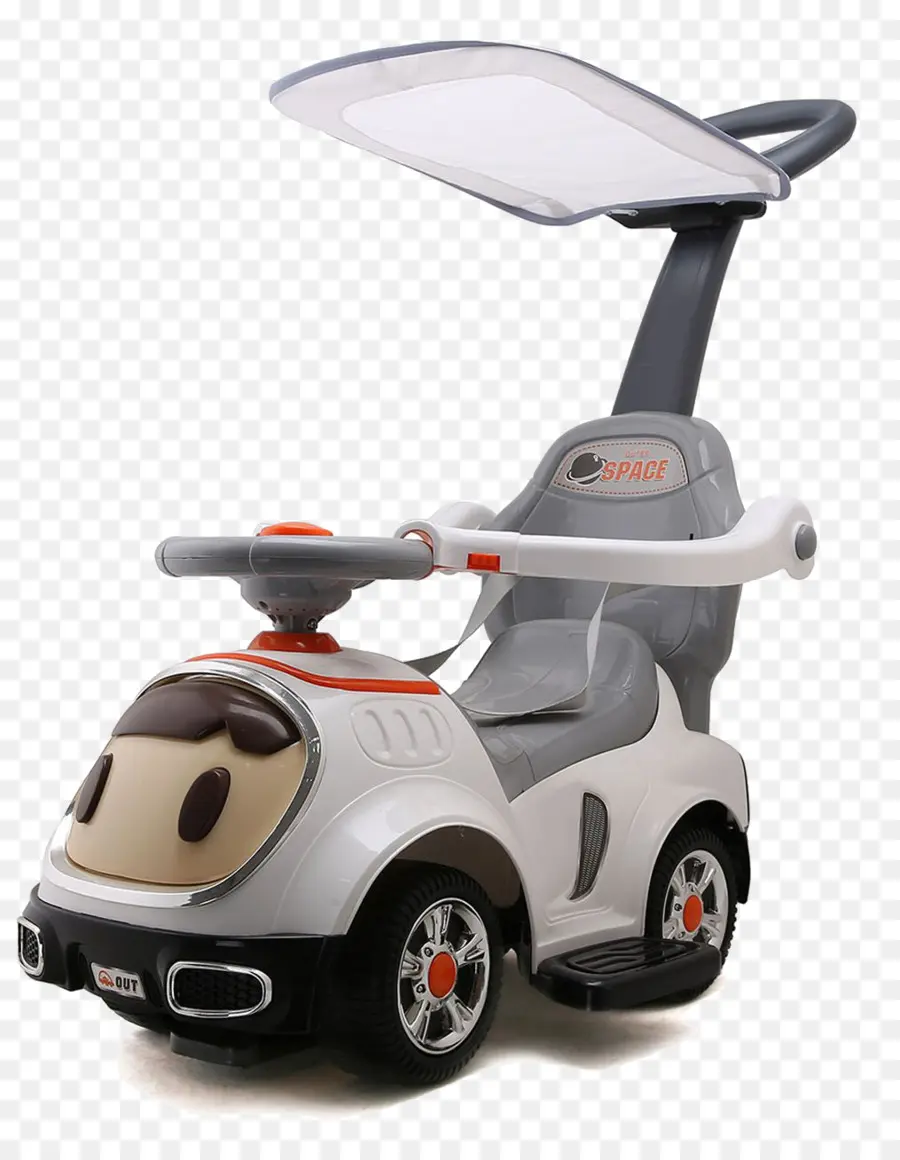 Carro De Brinquedo Branco，Empurre O Carro PNG