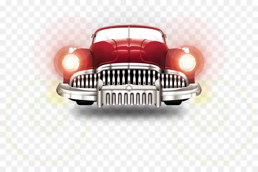 Carro Antigo Vermelho，Vintage PNG