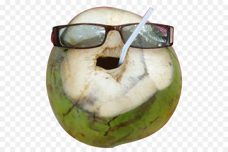 Coco Com óculos De Sol，Canudo PNG