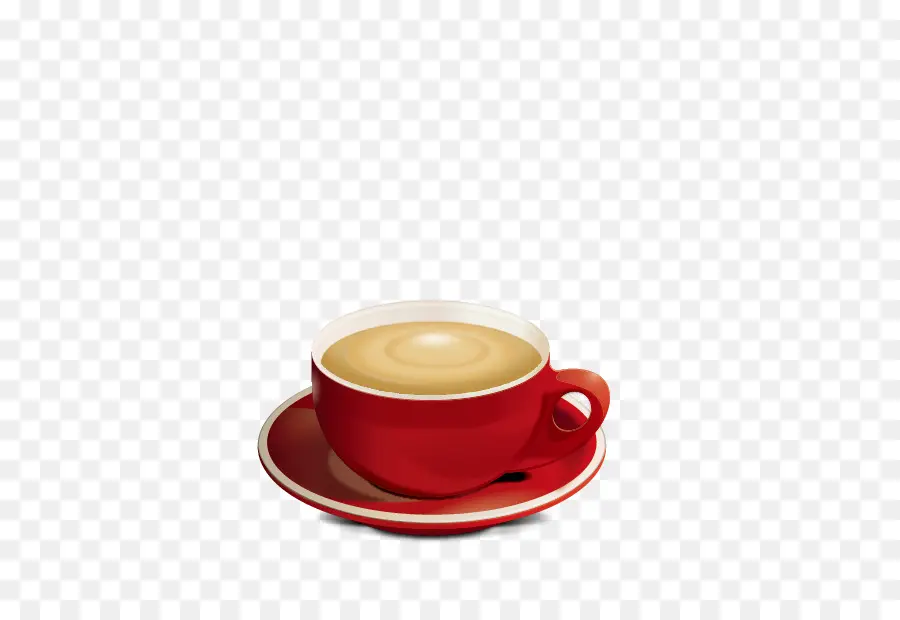 Xícara De Café，Vermelho PNG