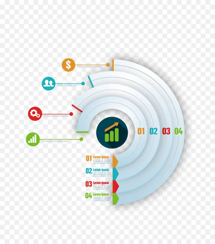 Gráfico Infográfico，Dados PNG