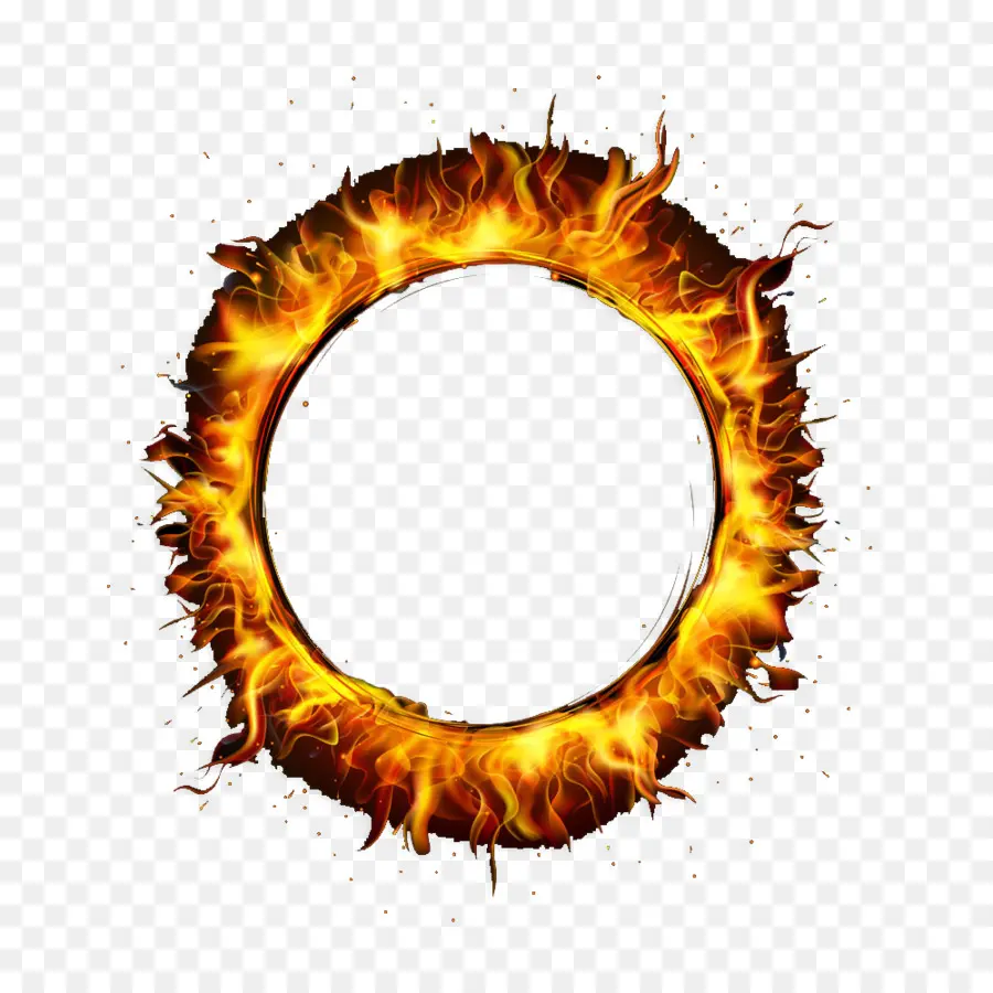 Anel Flamejante，Círculo PNG