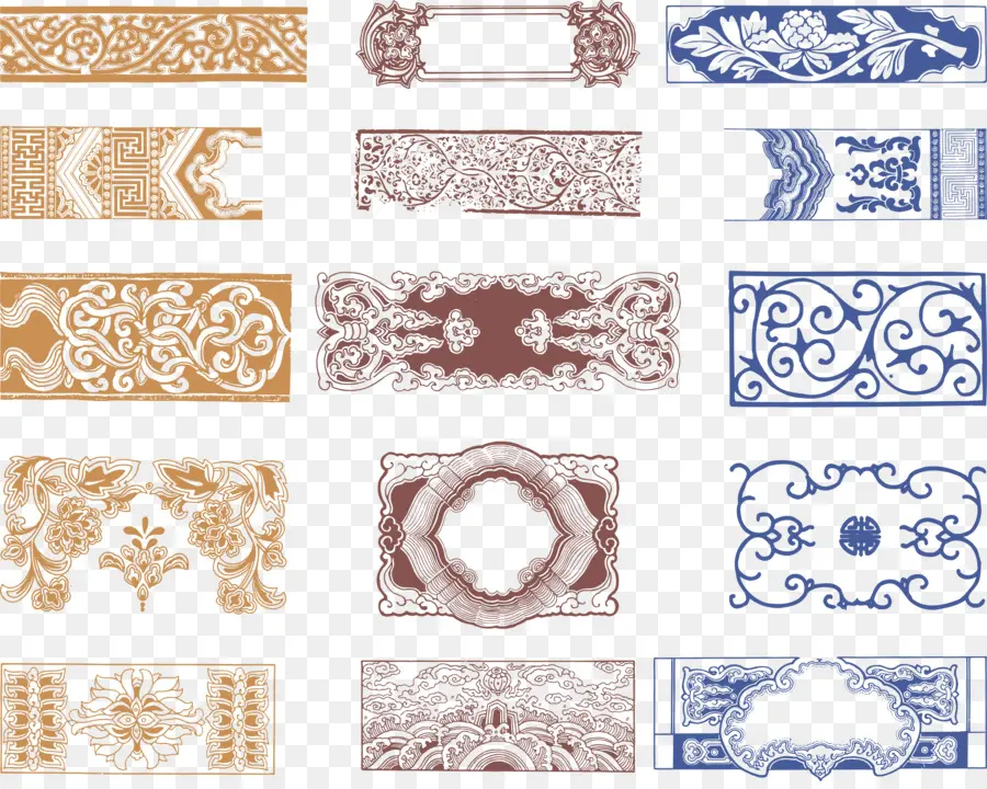 Padrões Decorativos，Ornamento PNG