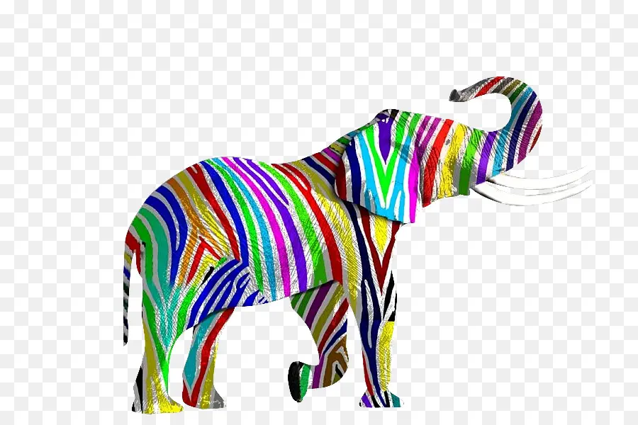 Elefante，Colorido PNG