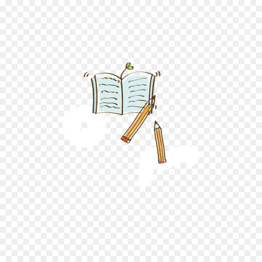 Livros E Lápis，Papelaria PNG