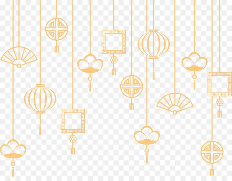 Decorações Penduradas，Lanternas PNG