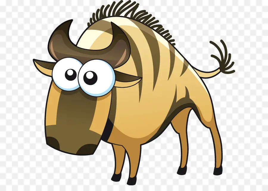 Gnu De Desenho Animado，Bonitinho PNG