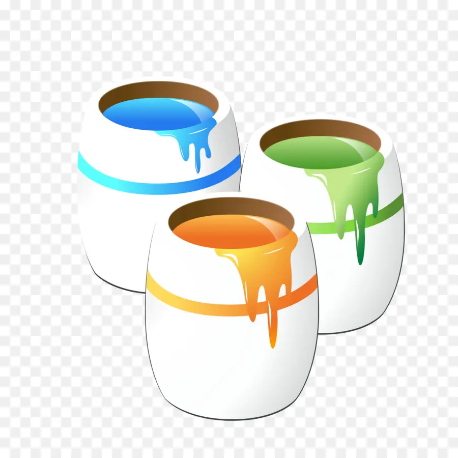 Baldes De Tinta，Cores PNG