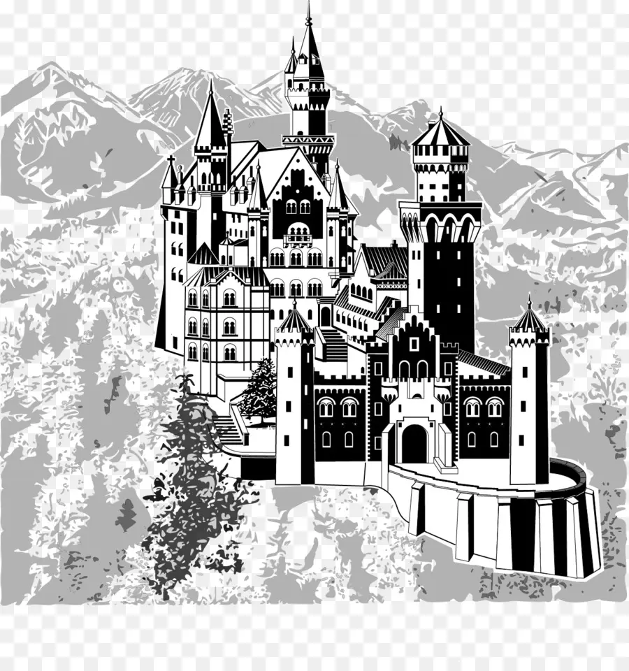 Castelo De Neuschwanstein，Os Pisos Do Castelo PNG
