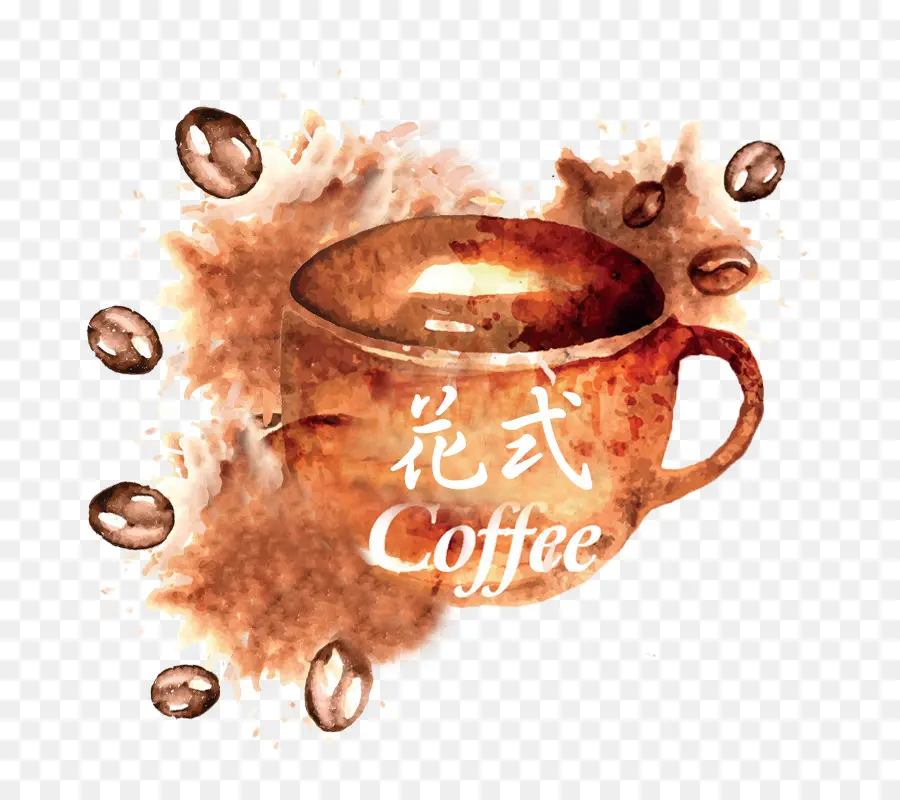 Xícara De Café，Feijões PNG