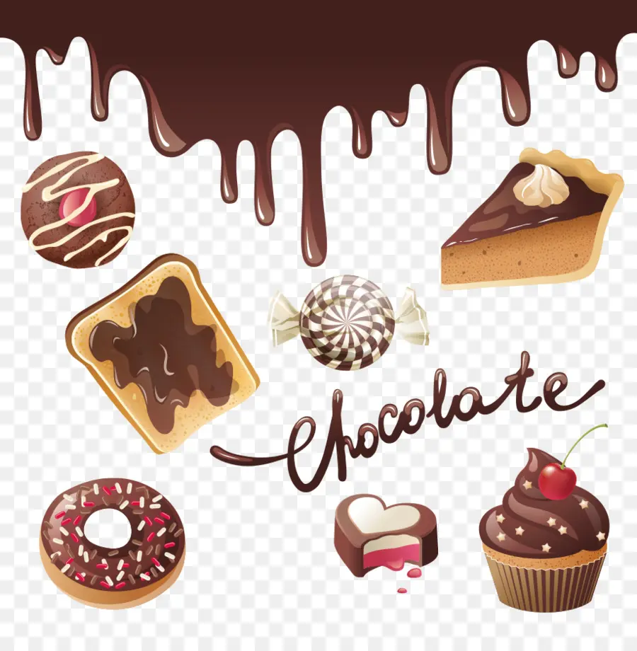 Sobremesas De Chocolate，Doces PNG