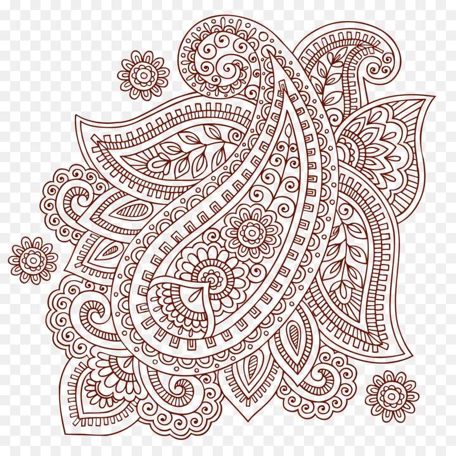 Paisley，Mehndi PNG