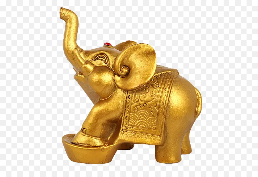 Elefante Dourado，Estátua PNG