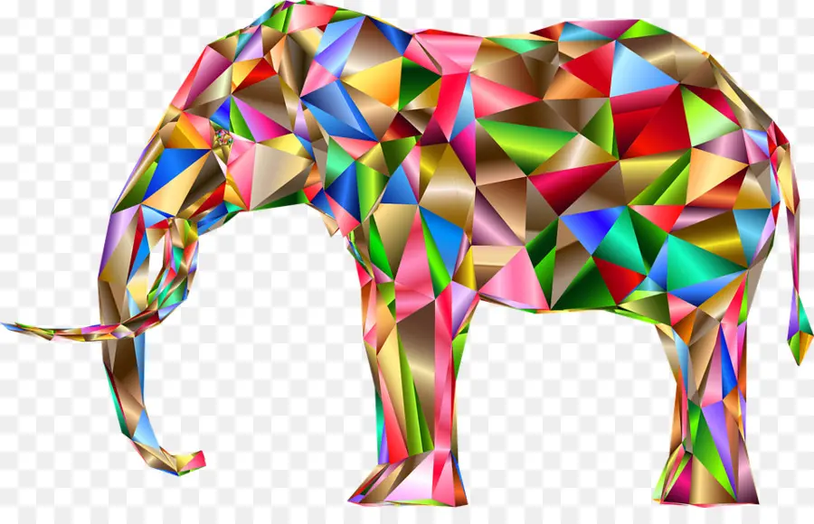 Elefante Colorido，Elefante PNG