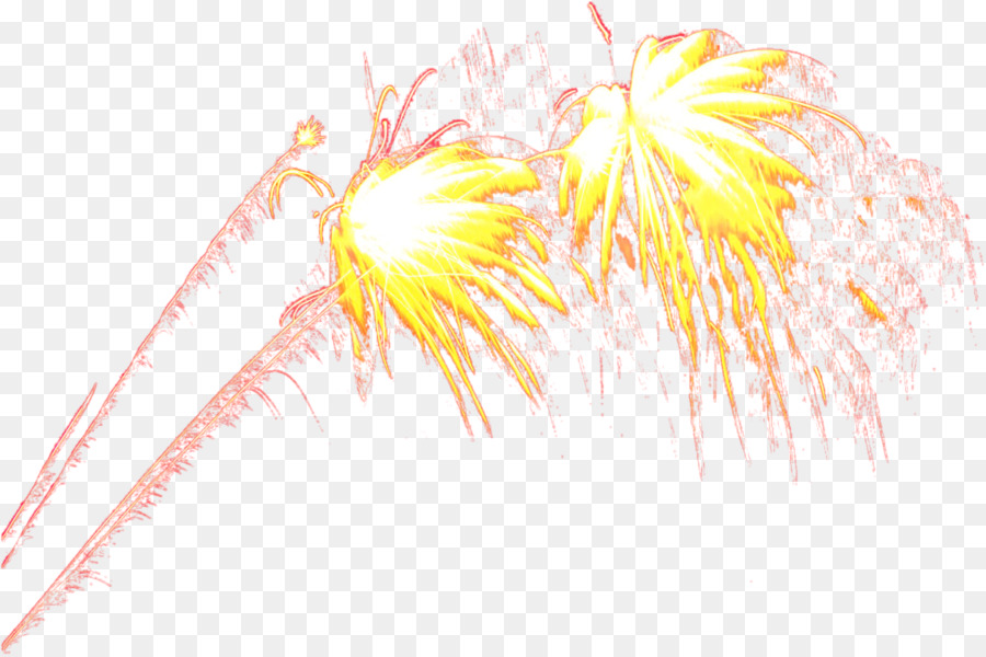 Fogos De Artifício，Amarelo PNG