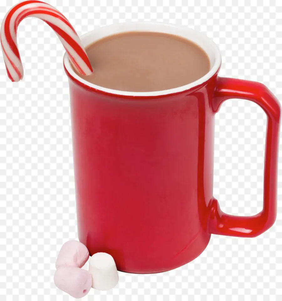 Caneca Vermelha，Chocolate Quente PNG