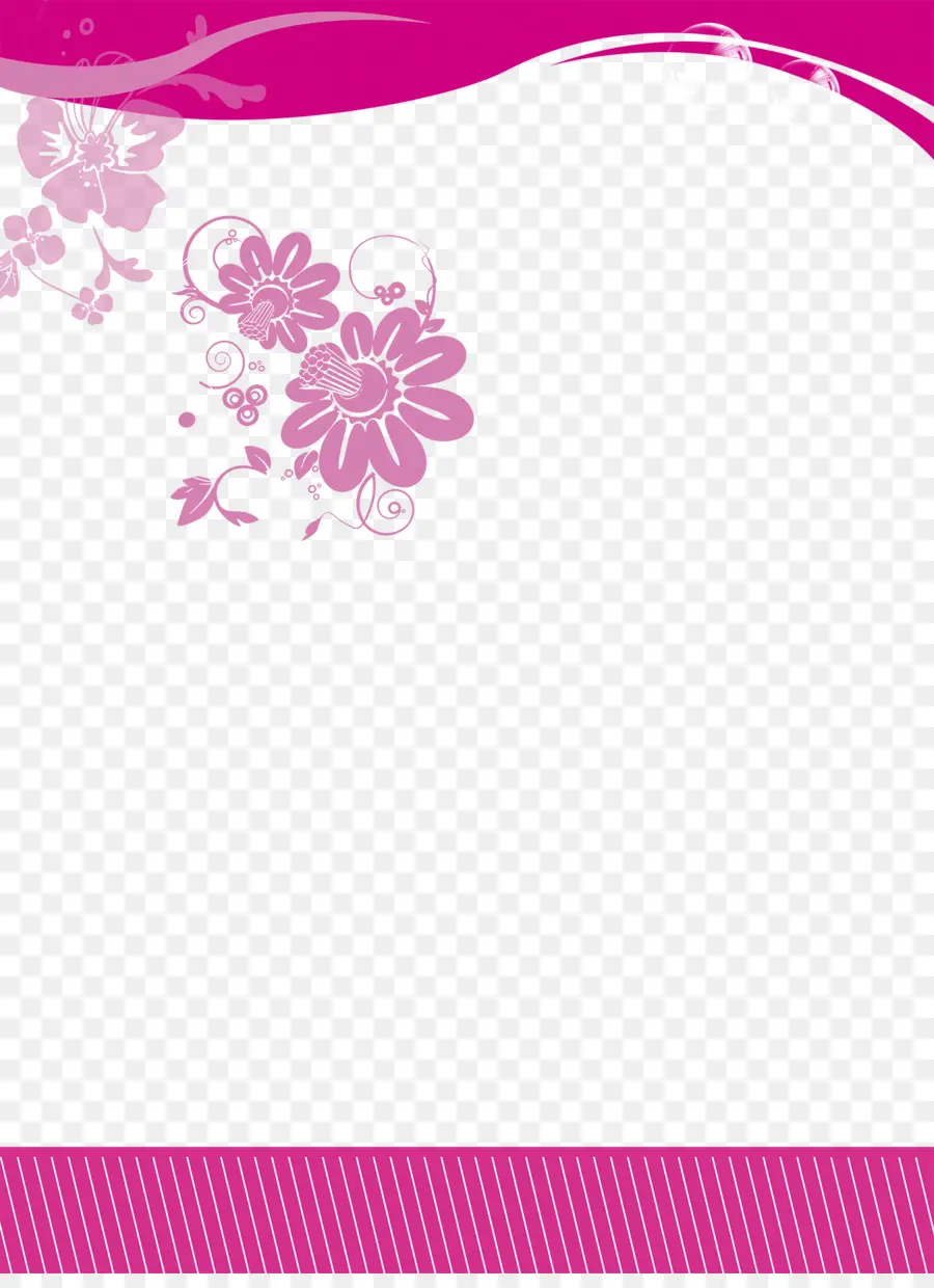 Moldura Floral，Quadro PNG