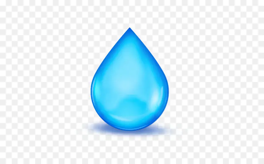 Gota De água，Azul PNG