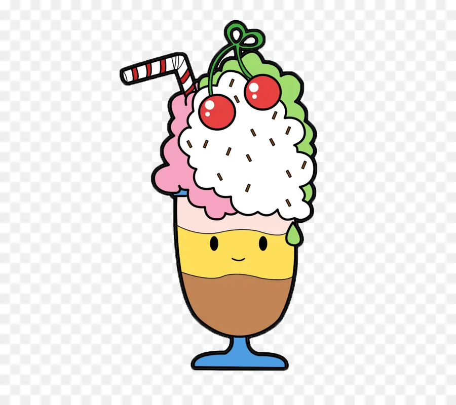 Sundae De Sorvete Fofo，Cerejas PNG