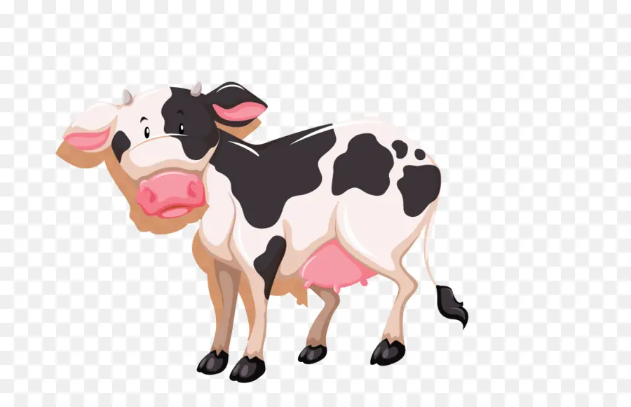 Vaca De Desenho Animado，Bonitinho PNG