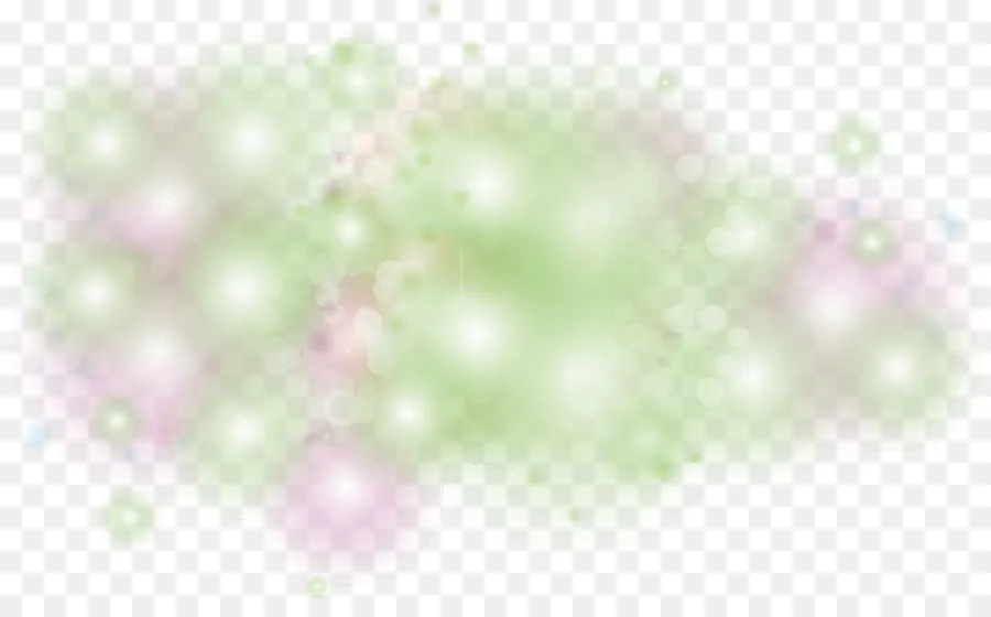 Luzes Verdes E Rosa，Brilho PNG