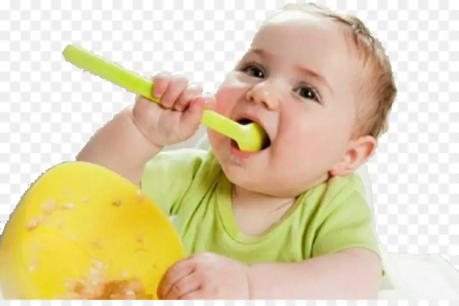 Bebê Comendo，Colher PNG