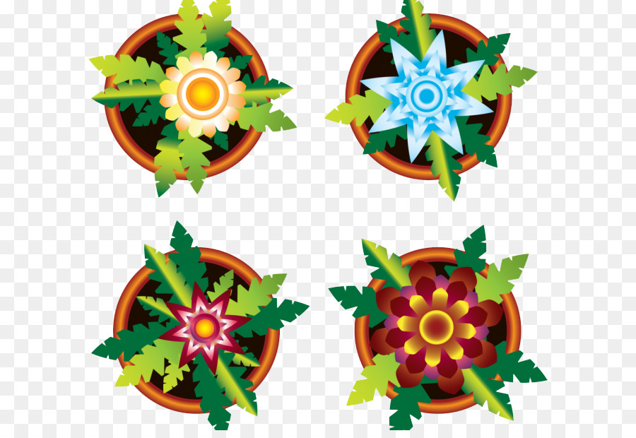 Flowerpot，Flor PNG