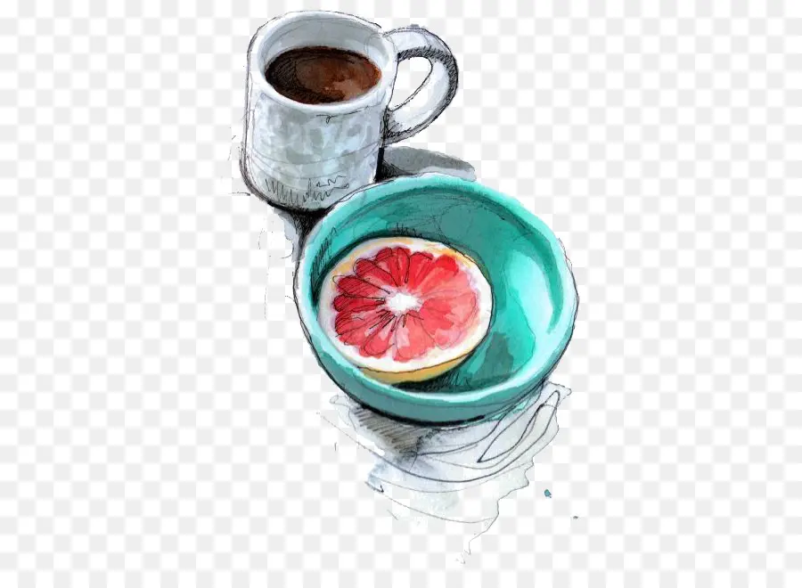 Café E Toranja，Café Da Manhã PNG