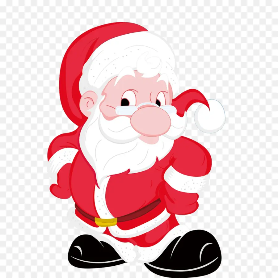 Papai Noel，Terno Vermelho PNG