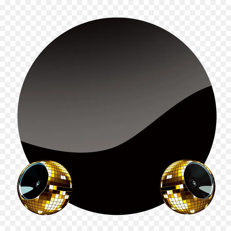 Círculo Preto，Bolas De Discoteca PNG