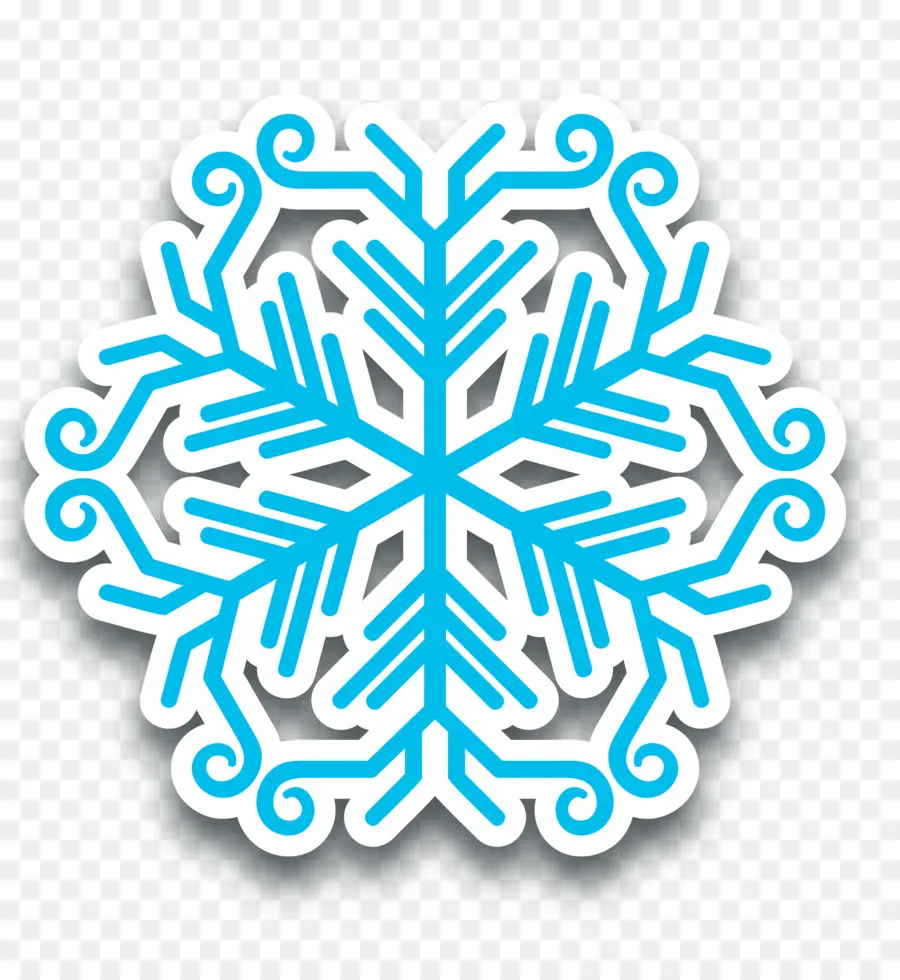 Floco De Neve，Azul PNG