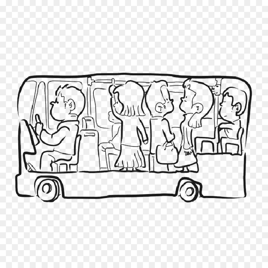 Ônibus，Passageiros PNG