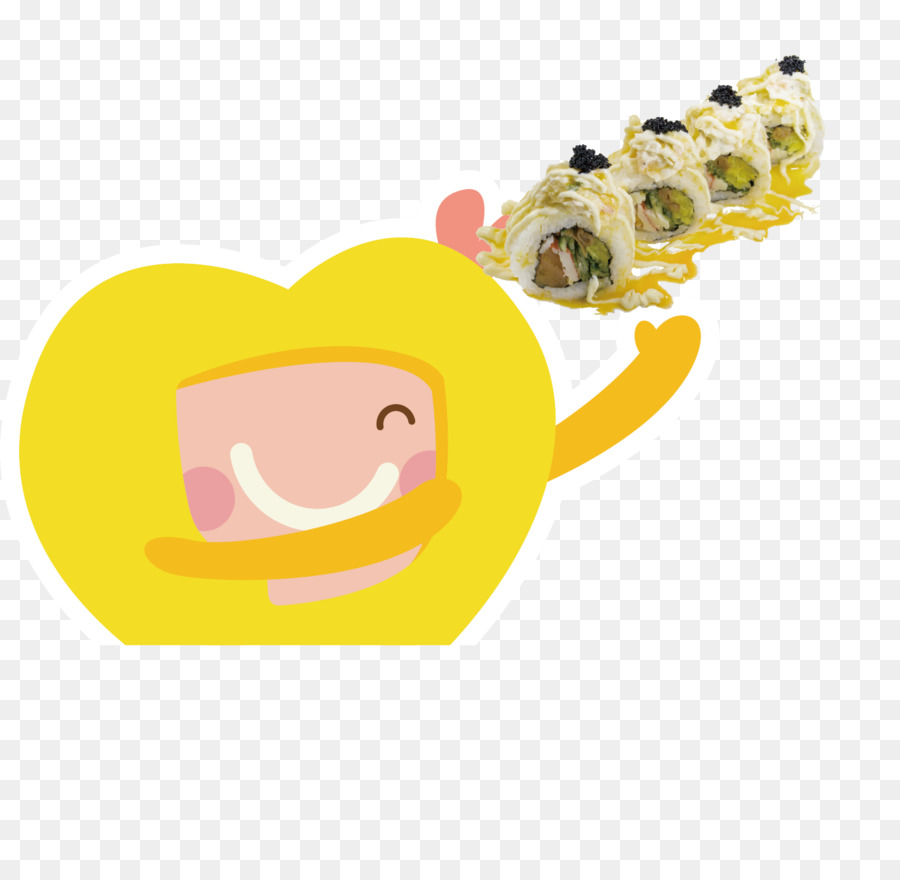 Rolinho De Sushi，Desenho Animado PNG