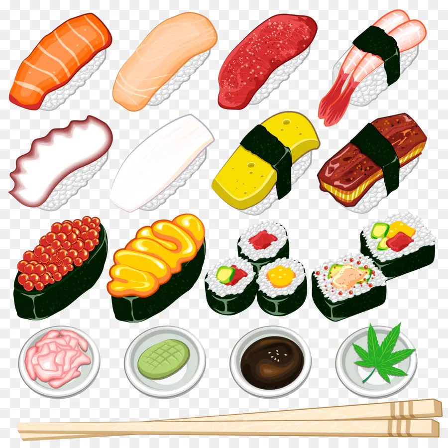 Sushi，Comida Rápida PNG