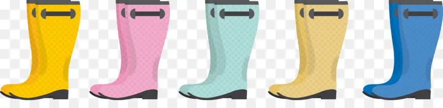 Botas Coloridas，Chuva PNG