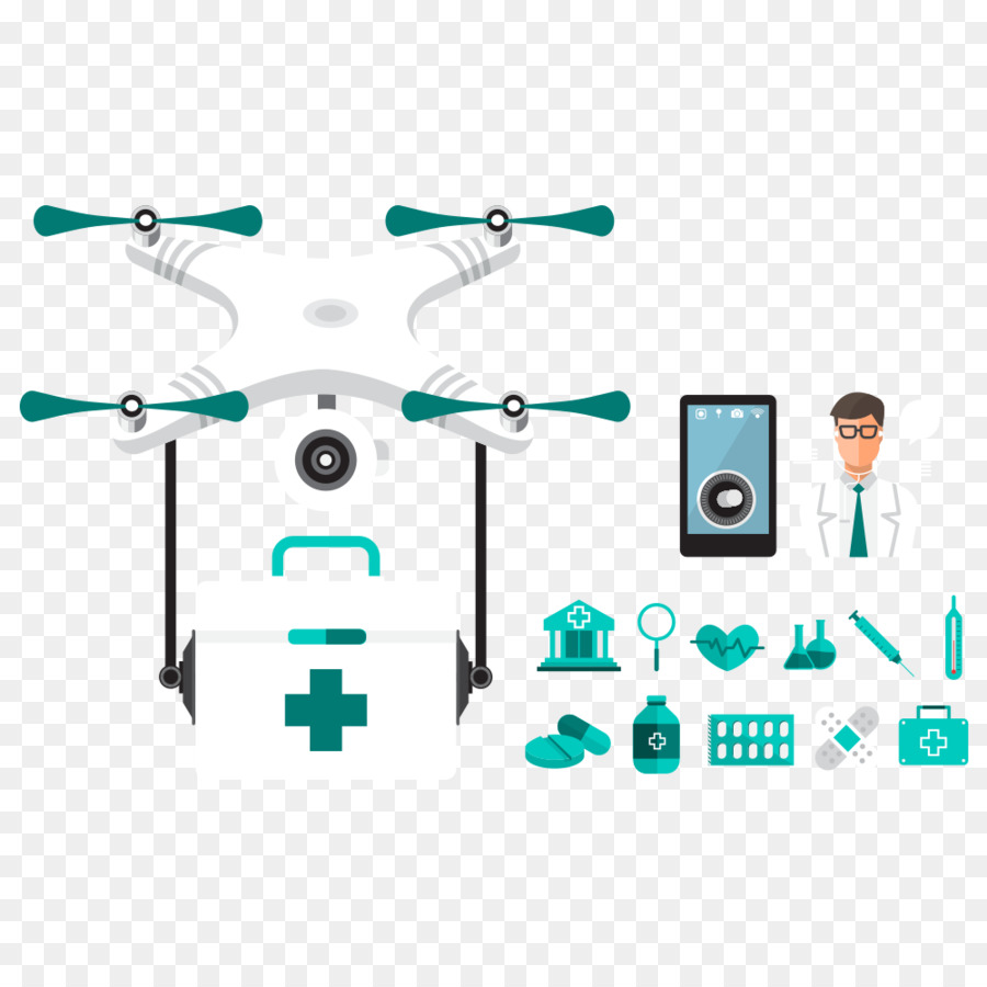 Drone Médico，Medicamento PNG