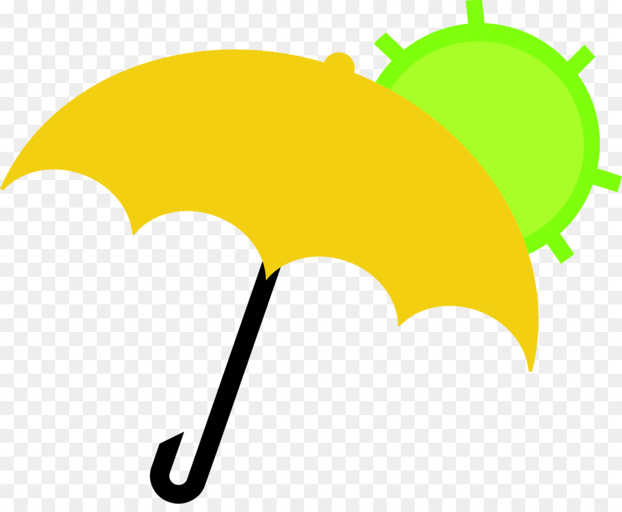 Amarelo，Guarda Chuva PNG