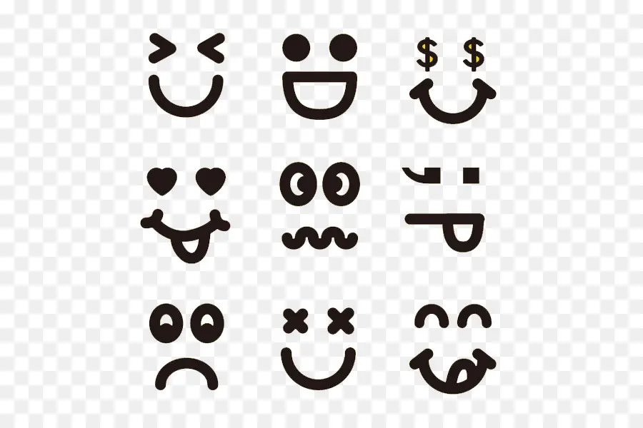 Emojis，Rostos PNG