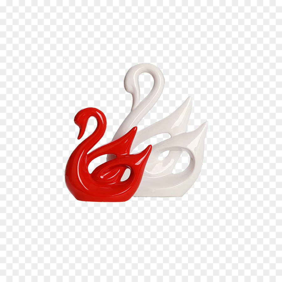 Estatuetas De Cisne，Cisne Vermelho PNG