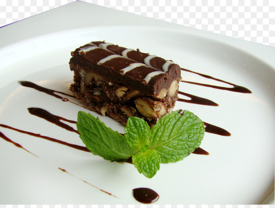 Chocolate Brownie，Cozinha Europeia PNG