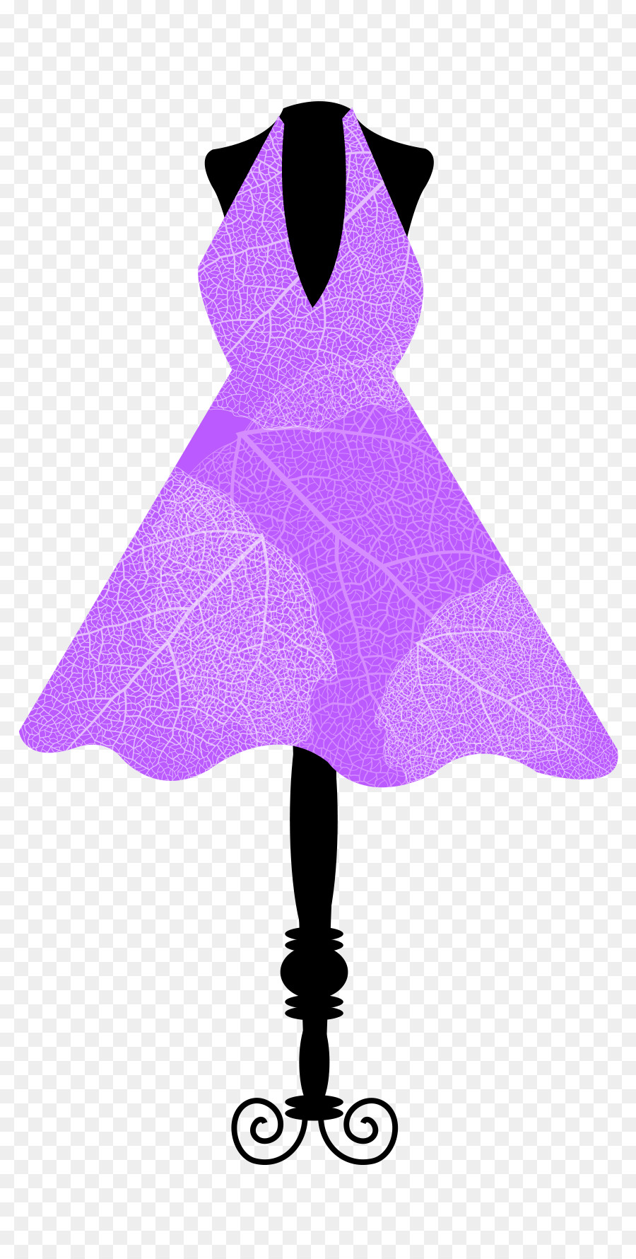 Vestido Roxo，Moda PNG