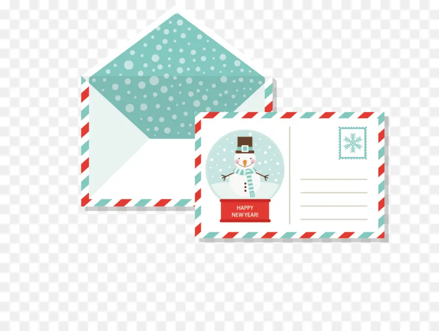 Cartão De Ano Novo，Envelope PNG